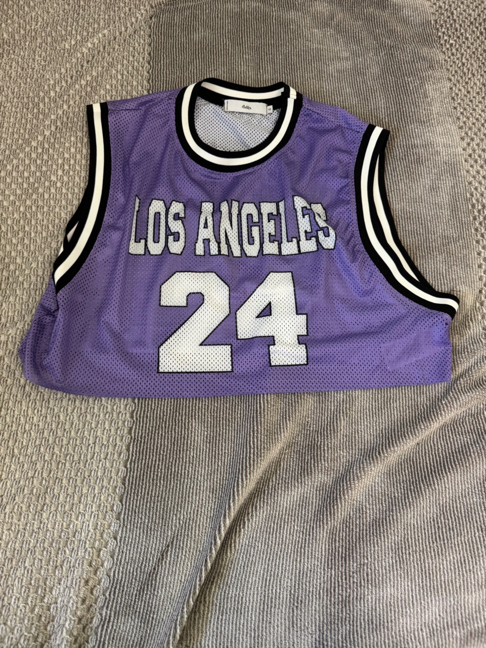 Adika Purple Los Angeles 24 Mesh Crop Jersey